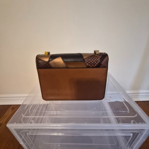 Michael Kors Caramel Brown Patchwork Shoulder bag - Picture 9 of 10